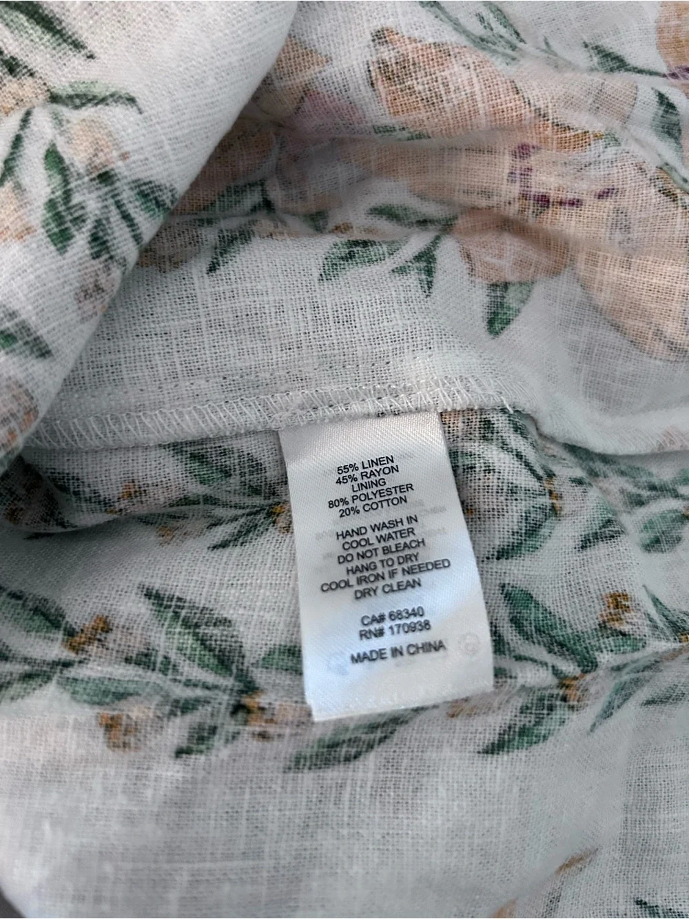 Maison d'Amélie Paris White Smocked Top Floral Dress. Size S - Picture 9 of 10